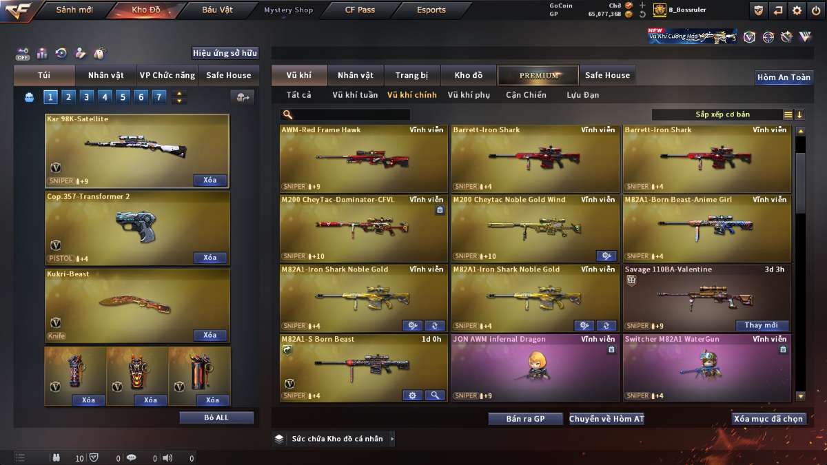 shop acc cf uy tin gia re